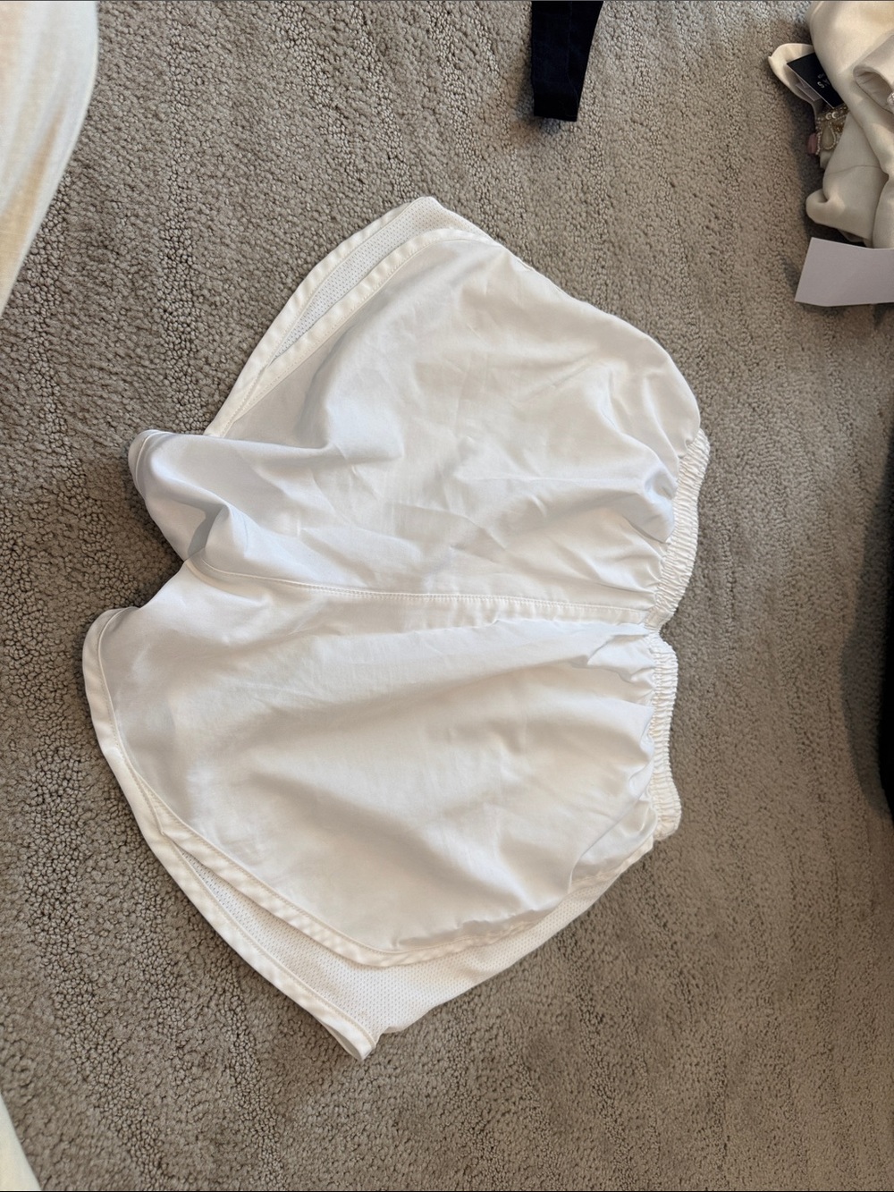 Nike White Women's Athletic Running Shorts - Picture 2 of 3